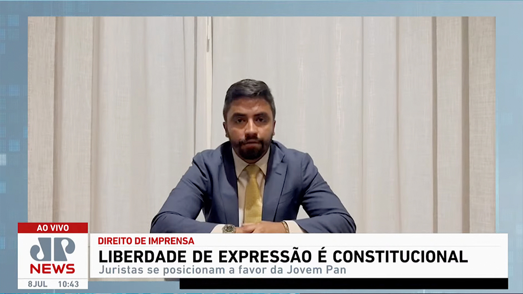 Eduardo Mauricio Advogado Liberdade de Expressão é Constitucional Jovem Pan News Jornal da Manhã Transmissão Nacional