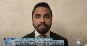 Eduardo Mauricio Advocacia Reportagem Balanço Geral Guarda de trânsito que foi agredida por conta de multa