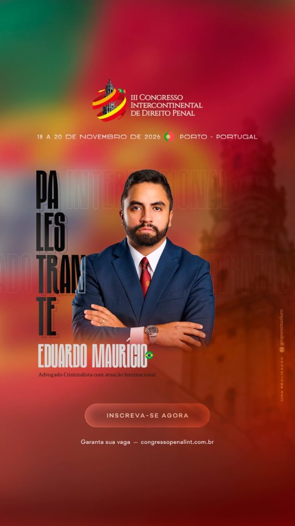 Eduardo Mauricio Evento III Congresso Intercontinental de Direito Penal